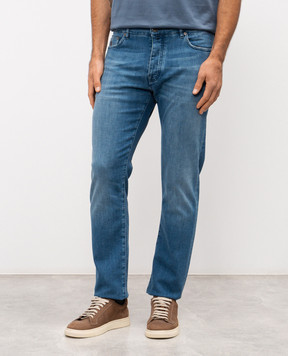 MooRER Сині джинси PAVEL з ефектом потертості PAVEL919VINTAGE