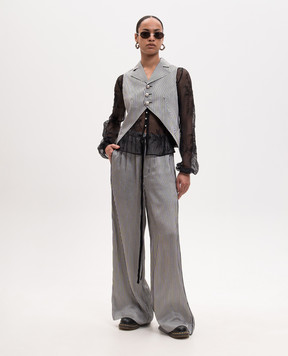 Ann Demeulemeester Жилет Lune в полоску B0014019FA737