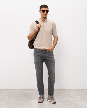 Peserico Серые джинсы с логотип патч R54718L93Q04360