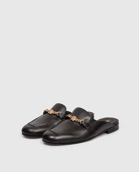 Versace Чорні шкіряні мюлі Medusa 10234251A00138