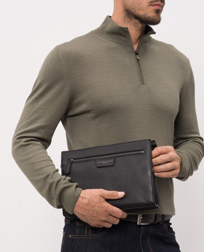 Gianni Chiarini Чорний шкіряний клатч BSUB20638GRNCRV