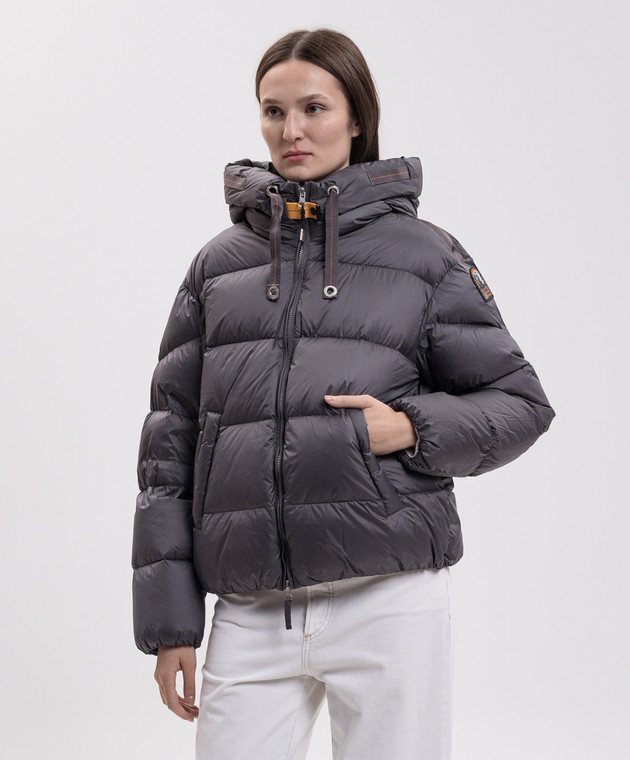 Parajumpers Сірий пуховик Tilly з нашивкою логотипа 26WPWPUHY32 зображення 3
