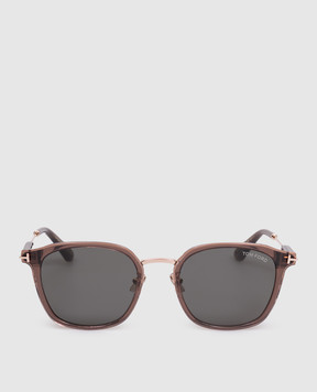 Tom Ford Бежеві сонцезахисні окуляри з логотипом FT1243K