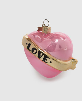Vondels Розовая ёлочная игрушка Heart 2221322085034