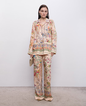 Etro Рожева блуза в піжамному стилі WRIA010099SPSI4