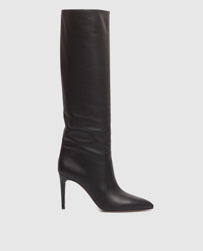 Paris Texas Черные кожаные сапоги Stiletto PX757XVT0C