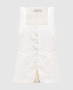 Faithfull Білий жилет Jackie з льону FFC11WHT