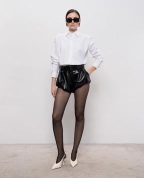 Magda Butrym Чорні шкіряні шорти LEATHER20SHORTS128426