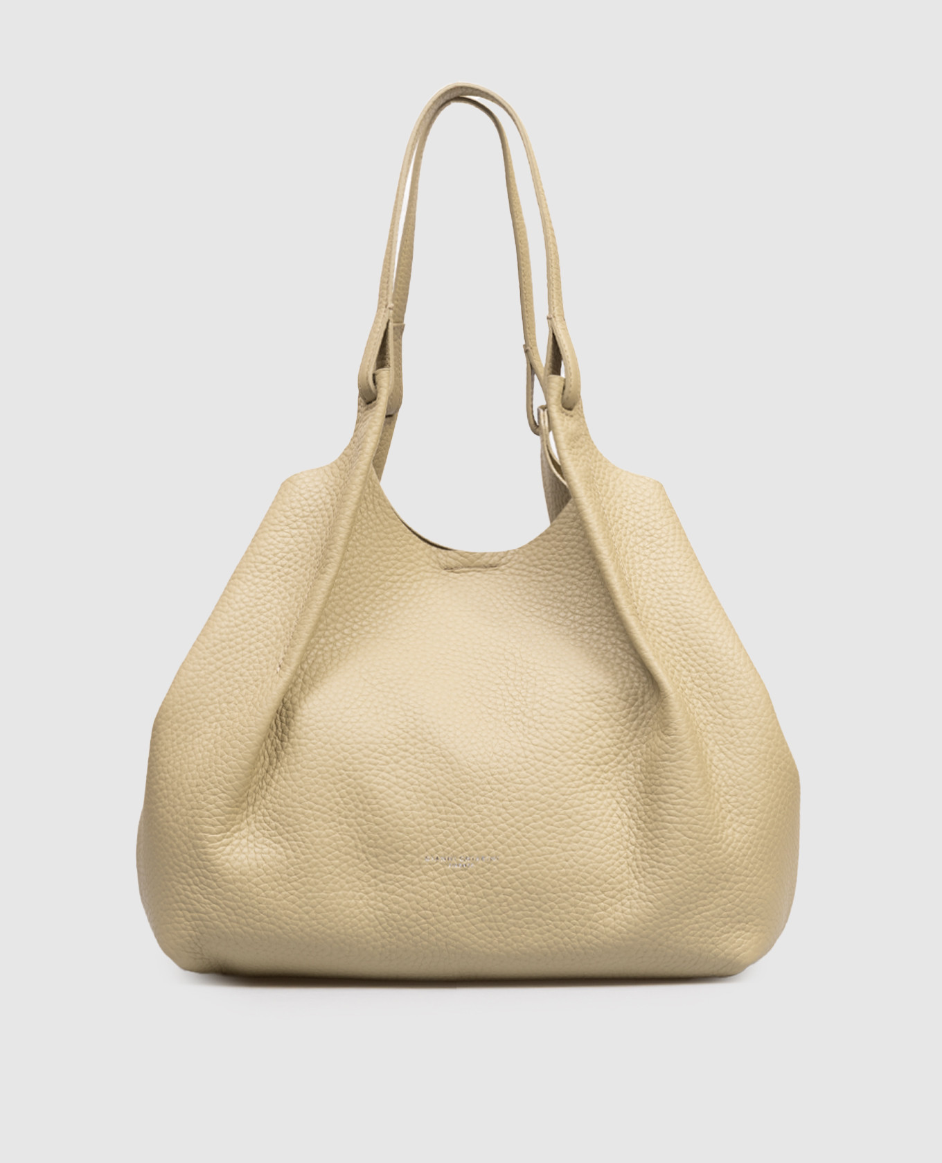 Зеленая кожаная сумка-тоут Dua