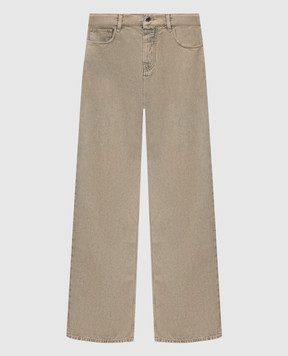 AMIRI Бежевые джинсы BAGGY с логотипом AMDNGG1018