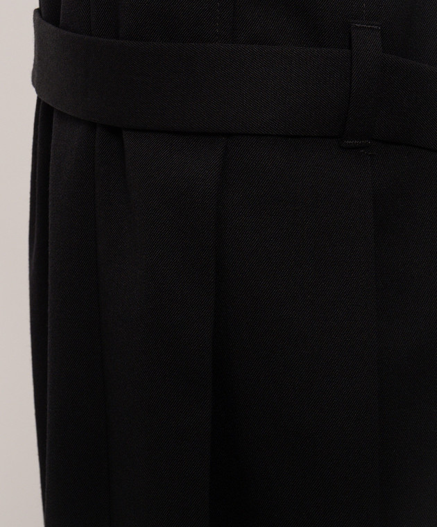 Ann Demeulemeester Черные кюлоты Jeppe из шерсти B0014459FA761 изображение 5