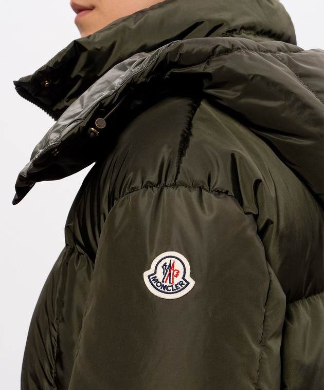 Moncler Зелений пуховик Agneux L20931A00163539ZD зображення 5