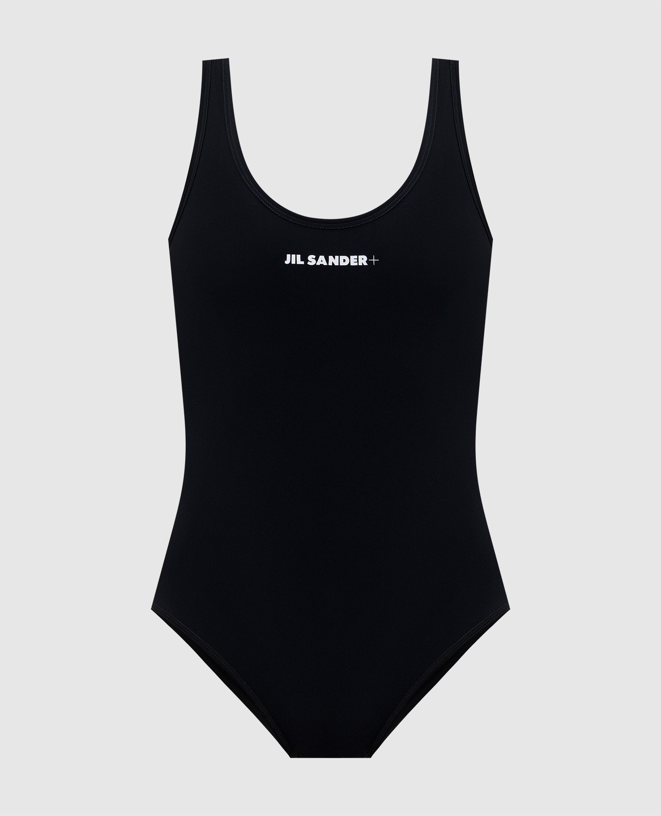 

Черный купальник с принтом логотипа, Слитные купальники