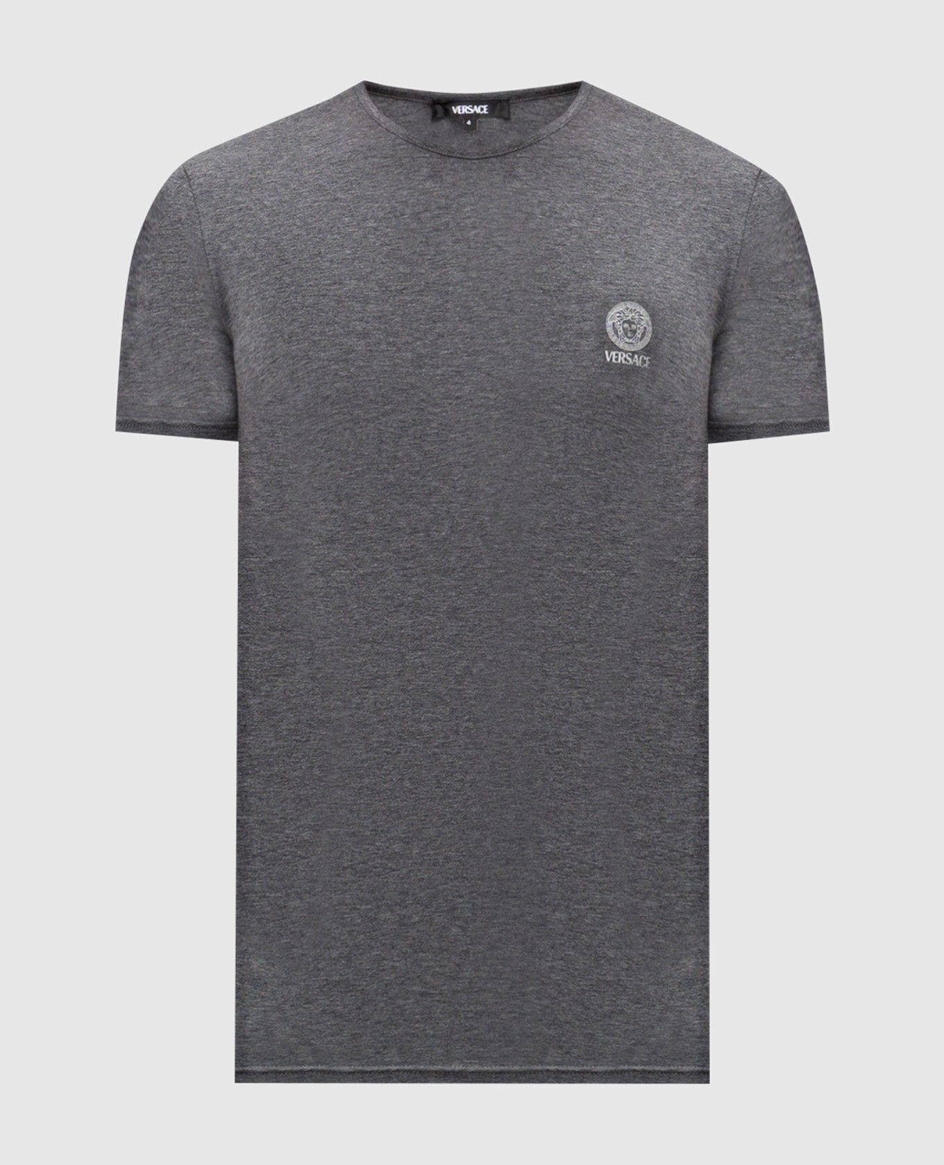 Серая меланжевая футболка с эмблемой Medusa