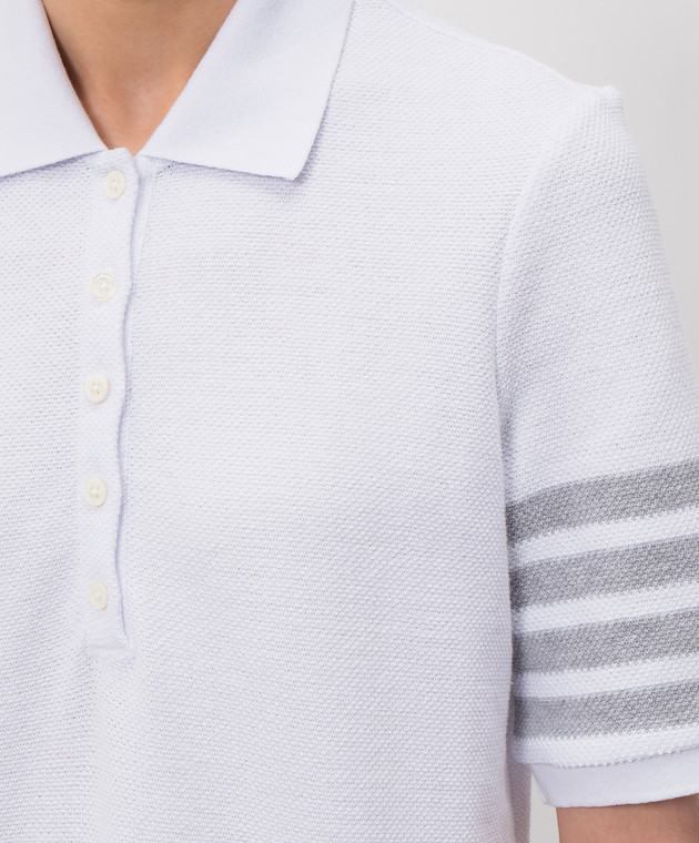 Thom Browne Біла сукня-поло FJD134AJ0248 зображення 5