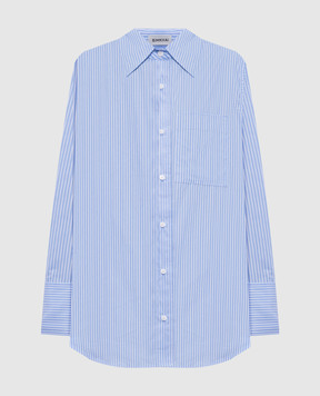 Simkhai Голубая рубашка Loen в полоску 2262240CO