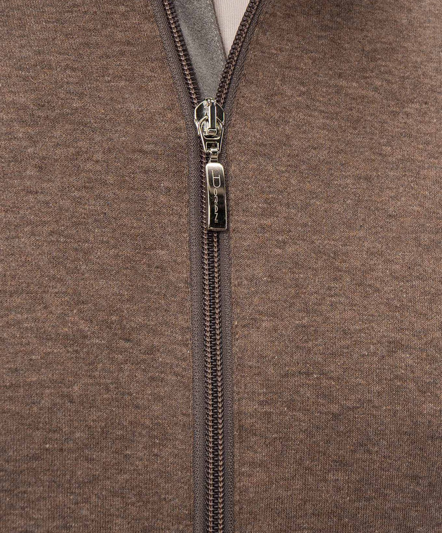 Doriani Cashmere Коричнева спортивна куртка 875LUNJ36 зображення 5