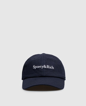 Sporty & Rich Синя кепка з вишивкою логотипа AC04084300BL106m