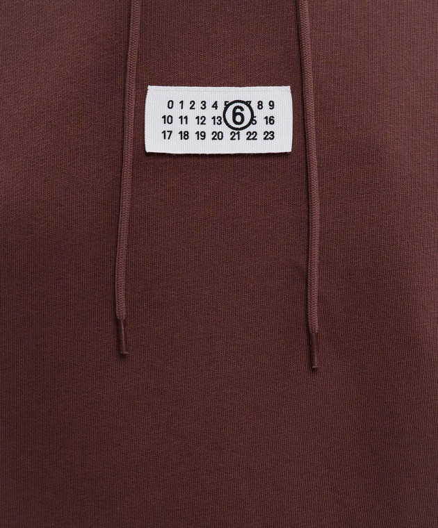 Maison Margiela MM6 Коричневые худи с нашивкой логотипа S52GU0235M25025 изображение 5