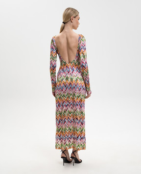 Missoni Сукня з відкритою спиною у візерунок MS25SQ14BJ00QL