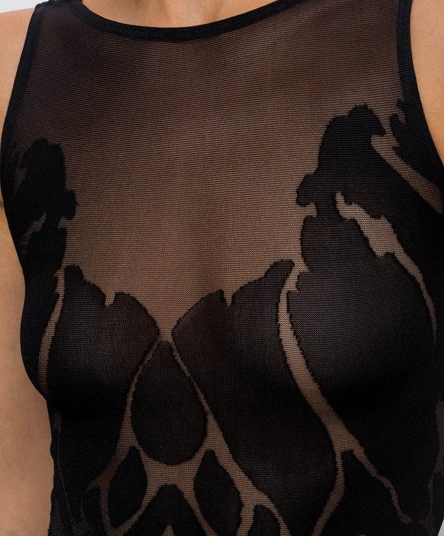 Wolford Черное боди ROSE 78335 изображение 5