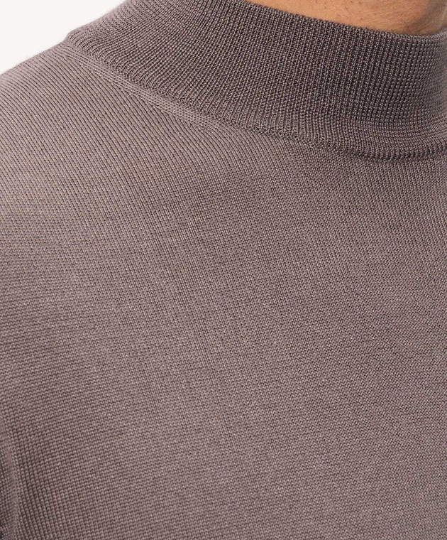 Cashmere&Whiskey Коричневий джемпер 480 зображення 5