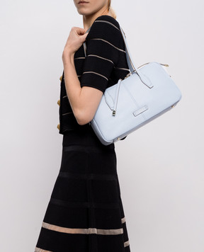 Gianni Chiarini Блакитна шкіряна сумка Aryna BS11799COMMGRN