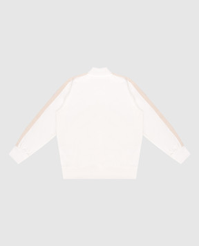Palm Angels Дитяча біла спортивна куртка з принтом логотипа PGBD002S26FAB001
