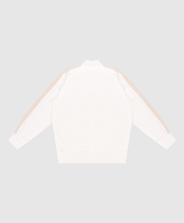Palm Angels Дитяча біла спортивна куртка з принтом логотипа PGBD002S26FAB001 зображення 2