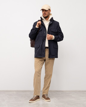 Loro Piana Бежево худи из кашемира FAO5128