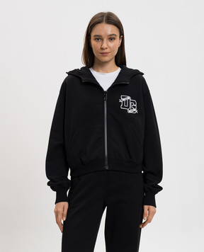 Dolce&Gabbana Черная спортивная куртка с монограммой F9S15ZGDDL5