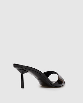 Le Silla Черные лакированные мюли BELLA 6625E060BXPPGSL