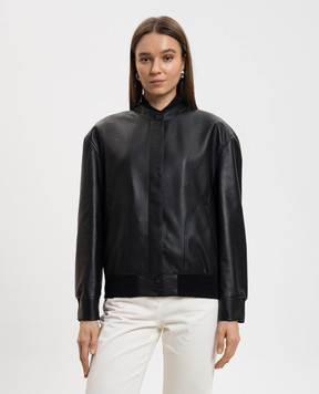 The Row Чорний шкіряний бомбер Elenora 10466L329