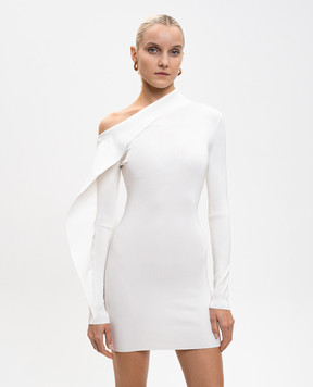 David Koma Біла сукня міні на одне плече AW25DKKN25D