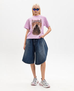 Balenciaga Рожева футболка Sacré Cœur 850990TUVE4