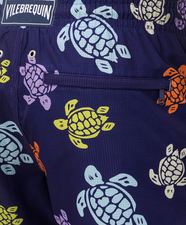 Vilebrequin Фиолетовые шорты для плавания Tortues Multicolores MAHEJ336 изображение 4