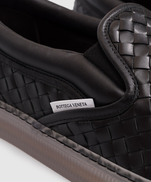 Bottega Veneta Чорні шкіряні сліпони Serena 876113V6VE0 зображення 5