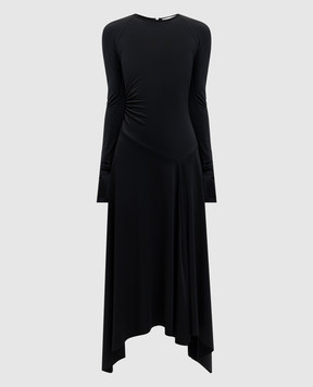 Victoria Beckham Чорна сукня з драпіруванням 1126JDR006984A