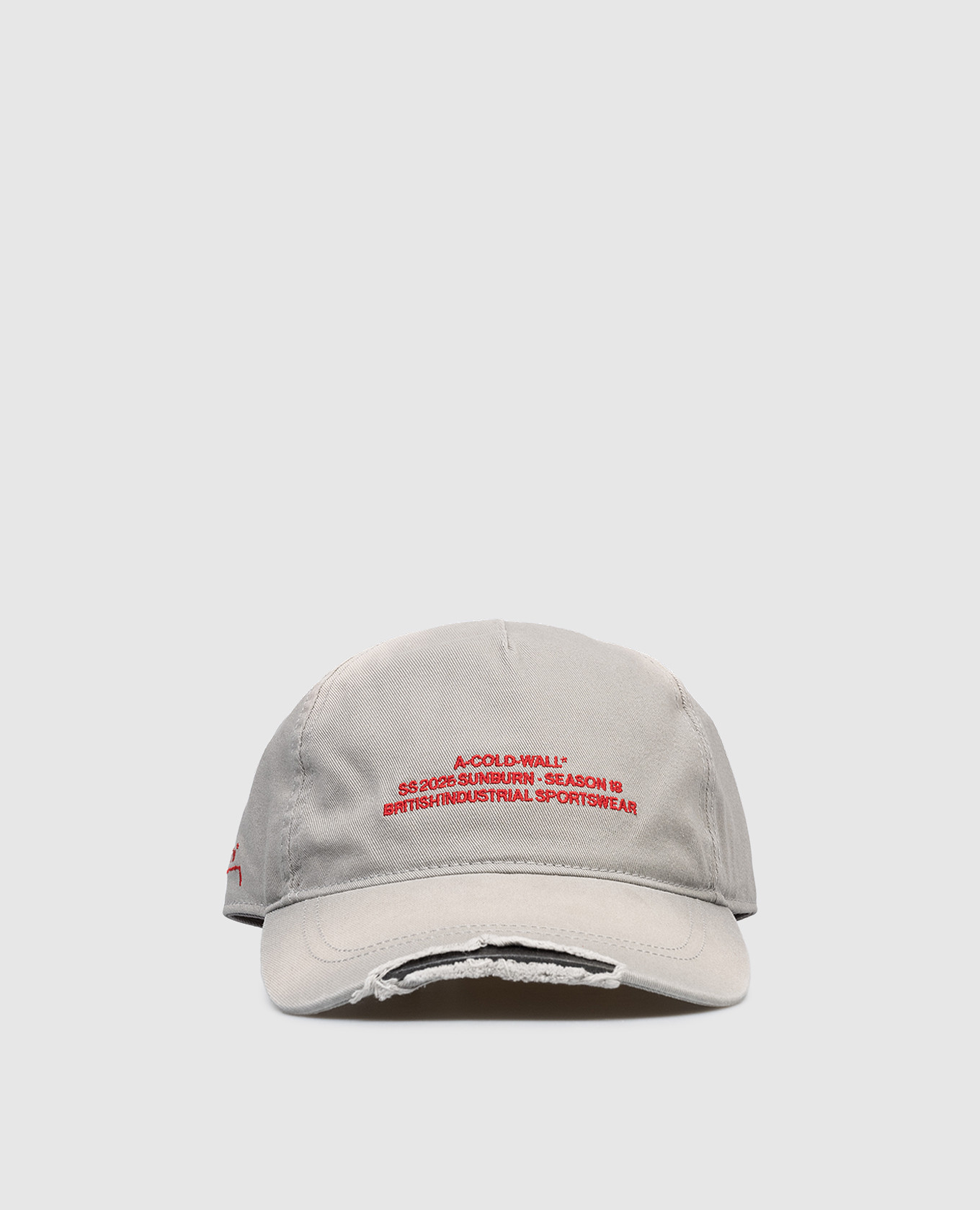 Серая кепка с винтажным эффектом