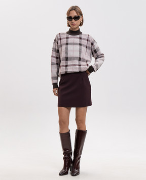 Twinset Розовый свитер в клетку 262LI3UAA