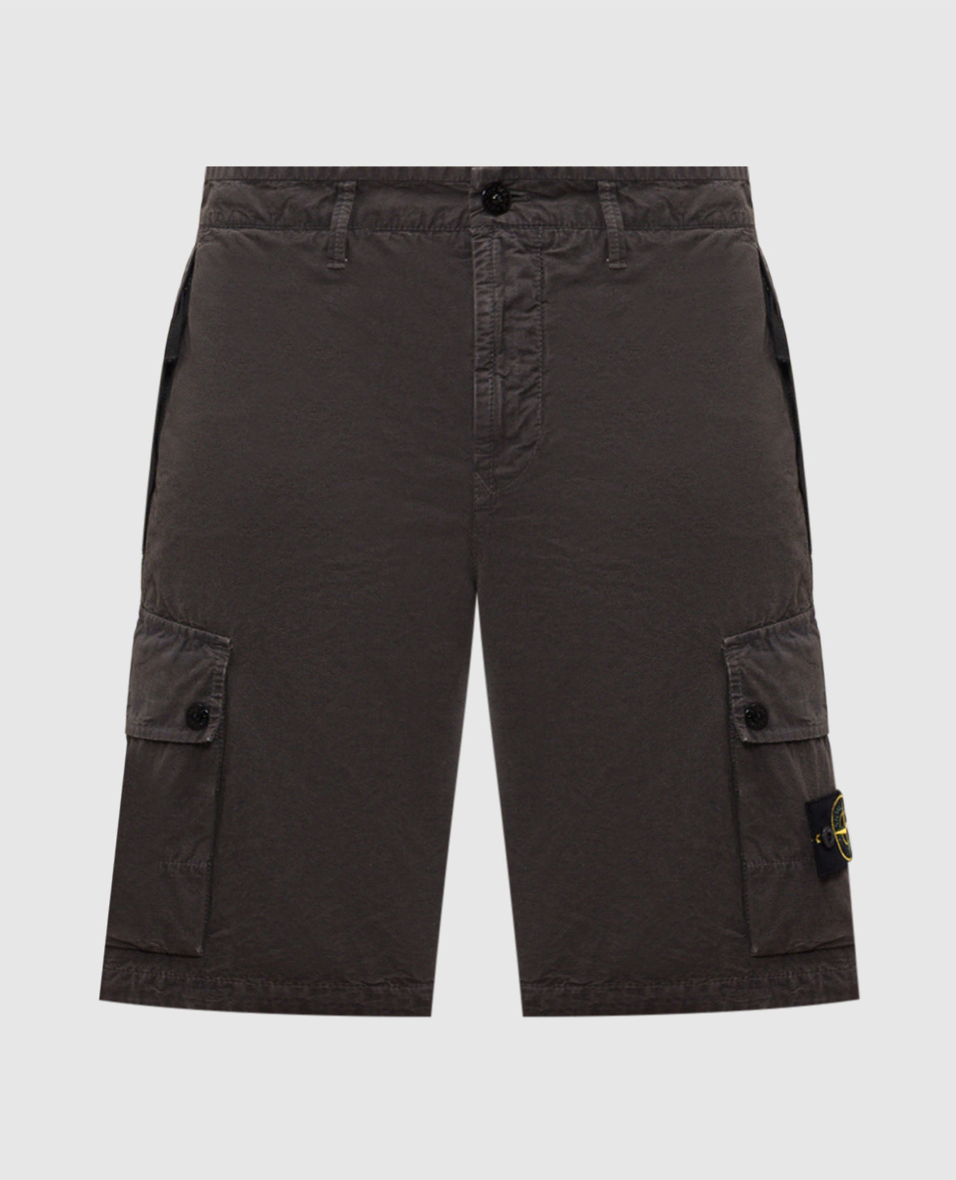 

Коричневые шорты карго с патчем логотипа, Коричневый, Шорты