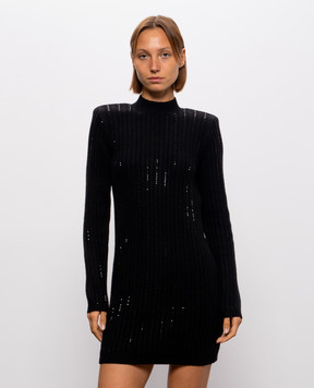 Twinset Черное платье с кристаллами 262TT3152