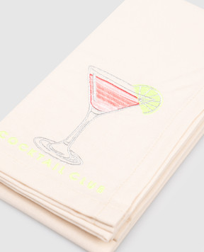 Vondels Набір бежевих сервірувальних серветок COCKTAIL CLUB з льоном 9237000045071