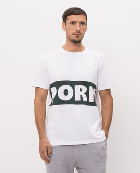 JW Anderson Белая футболка с принтом JT0337PG1936