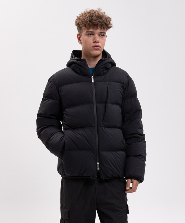 Moncler Чорний пуховик Poitevin L20911A00242597YD зображення 3