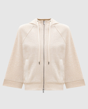 Peserico Бежевая спортивная куртка с люрексом S12080J006137