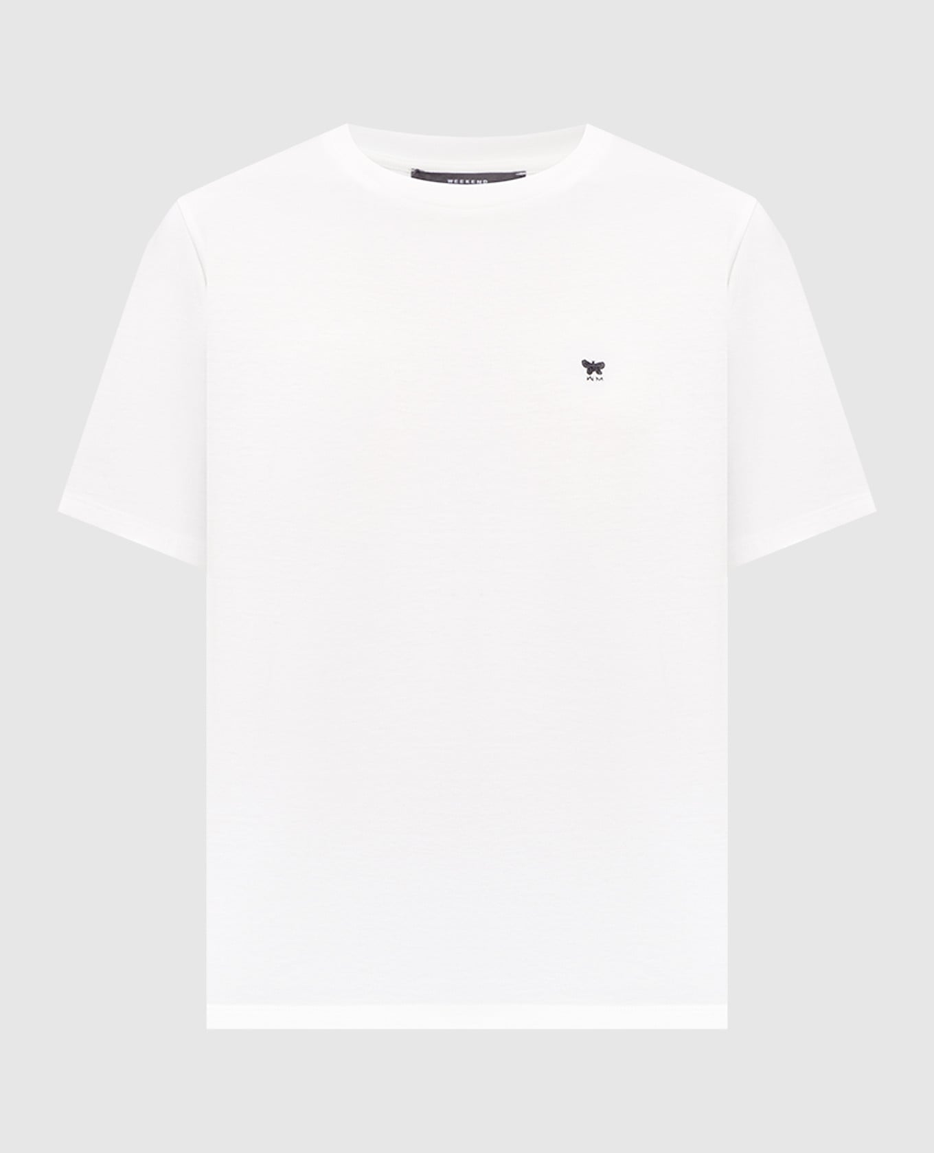 Белая футболка WKDVENACO с вышивкой эмблемы