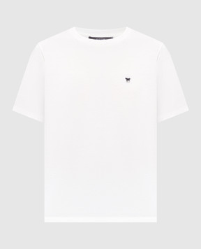 Max Mara Weekend Белая футболка WKDVENACO с вышивкой эмблемы WKDVENACO