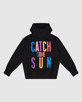 Palm Angels Детское черное худи PaxVlbq PBBB012F25FLE00712+