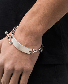 Ann Demeulemeester серебристый бласлет Doa Chain B0013708OT018